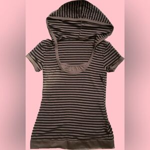 Black and brown striped shirt